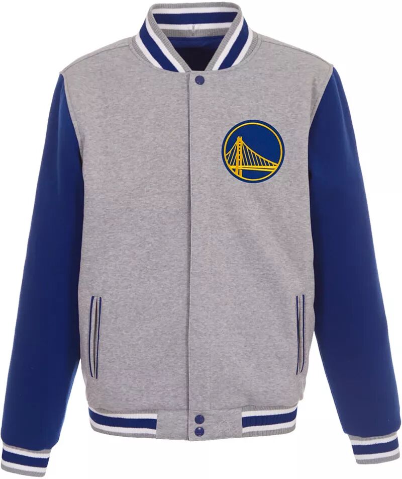 цена Мужская серая двусторонняя флисовая куртка Golden State Warriors Jh Design