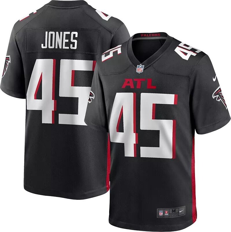 

Мужское джерси Nike Atlanta Falcons Deion Jones #45, чёрное игровое