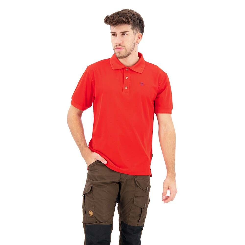 

Поло Fjällräven Crowley Pique, красный