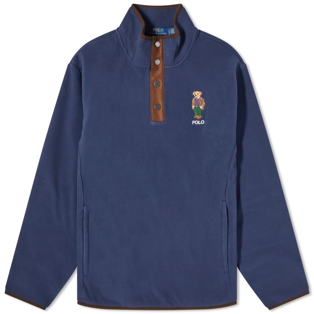 

Флисовая рубашка с воротником-стойкой Polo Ralph Lauren Herritage Bear