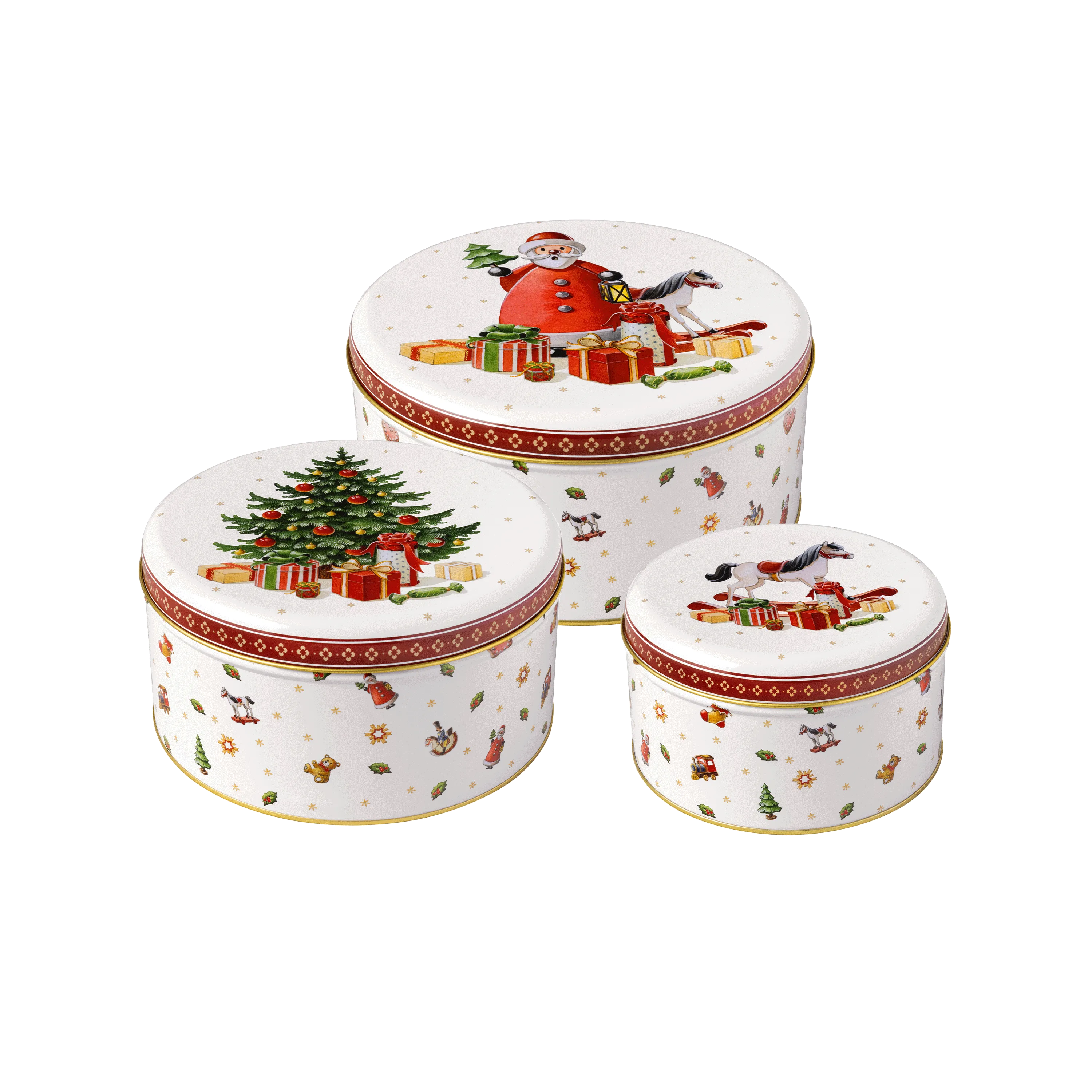 

Набор баночек для печенья «Зимний коллаж» Villeroy & Boch, мультиколор