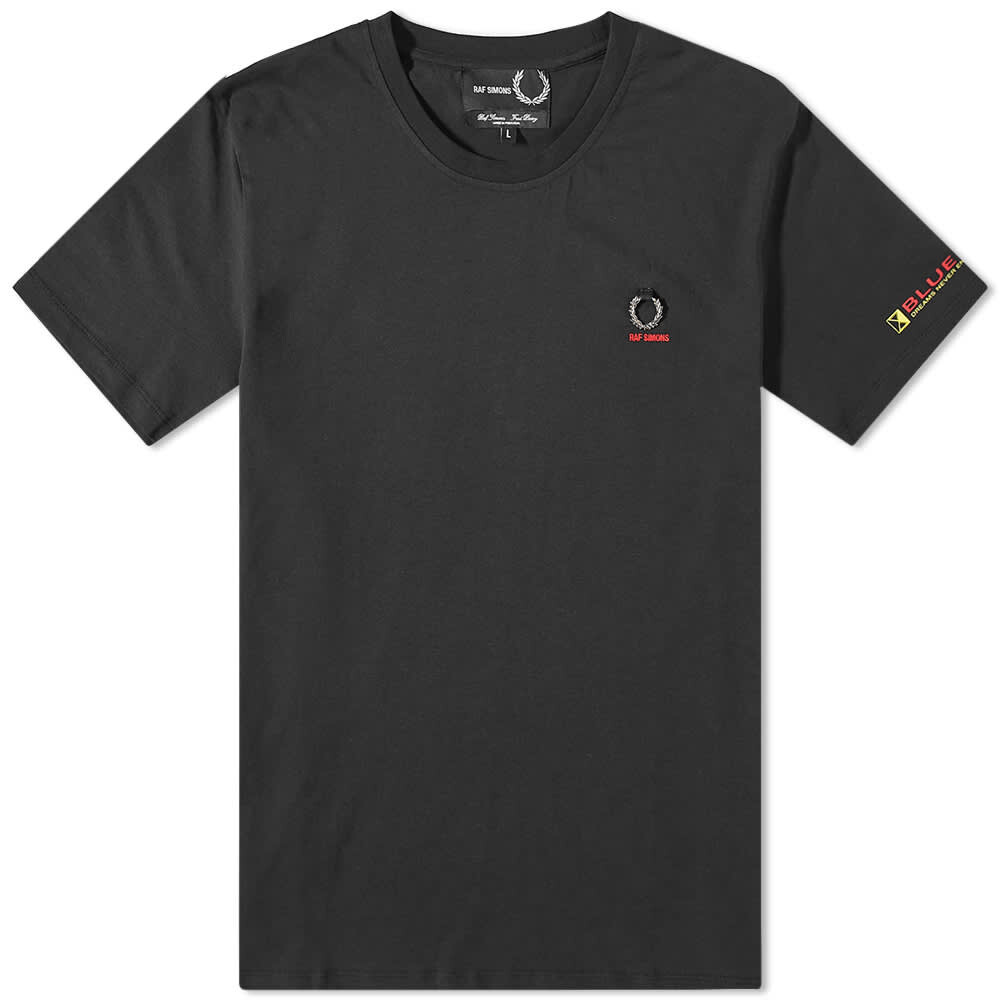 

Футболка с рукавами с принтом Fred Perry x Raf Simons, черный