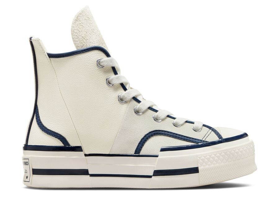 

Кроссовки Converse Chuck 70 Plus High 'Egret Navy', кремовый, Серый
