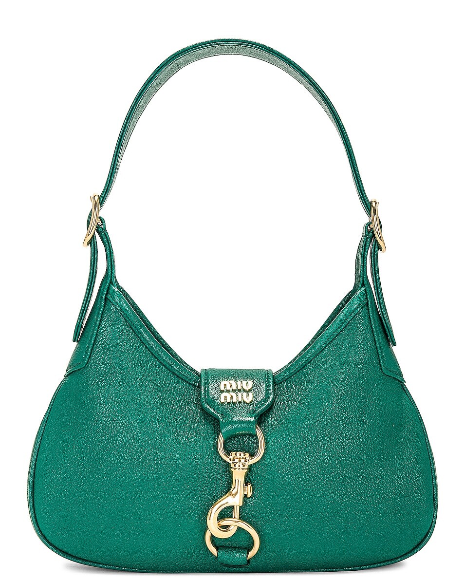 

Сумка-хобо Miu Miu Madras Link Shoulder, цвет Assenzio