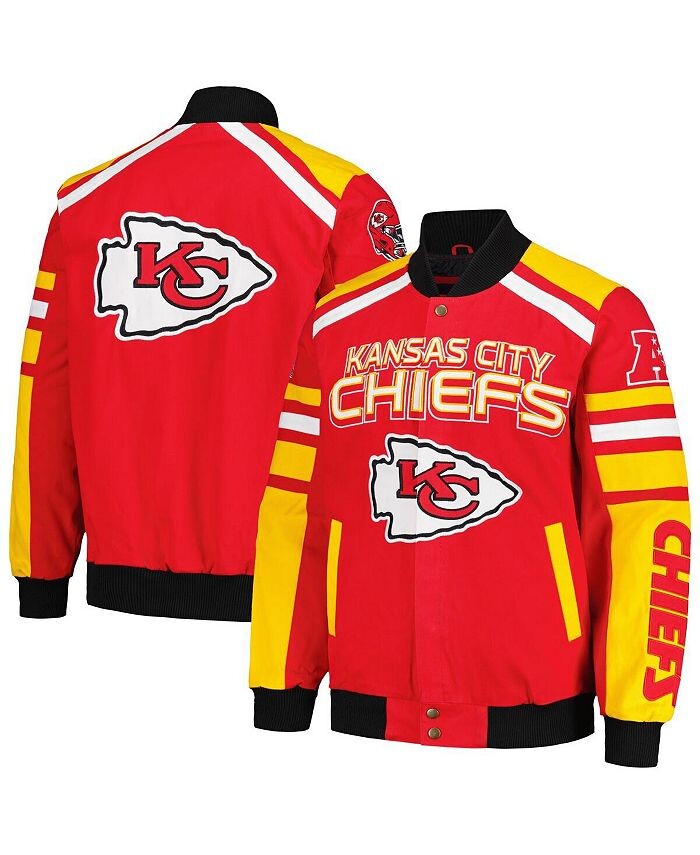 

Мужская красная куртка на кнопках Kansas City Chiefs Power Forward Racing G-III Sports by Carl Banks, красный