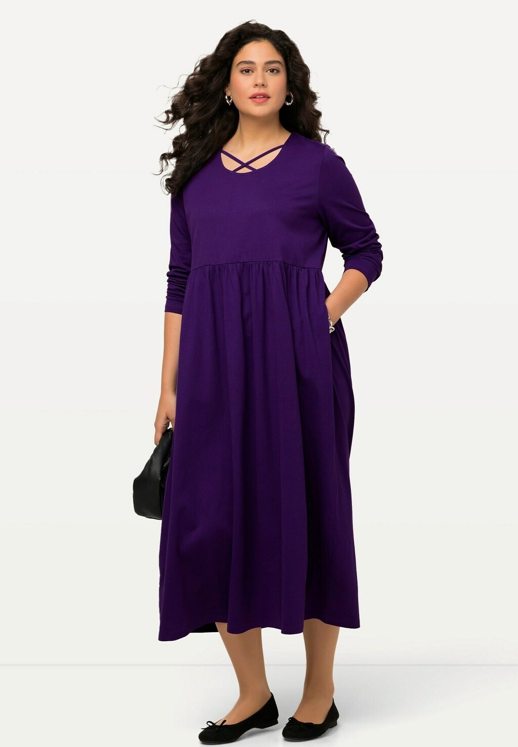 

Платье из джерси LANGARM Ulla Popken, цвет tiefes violett