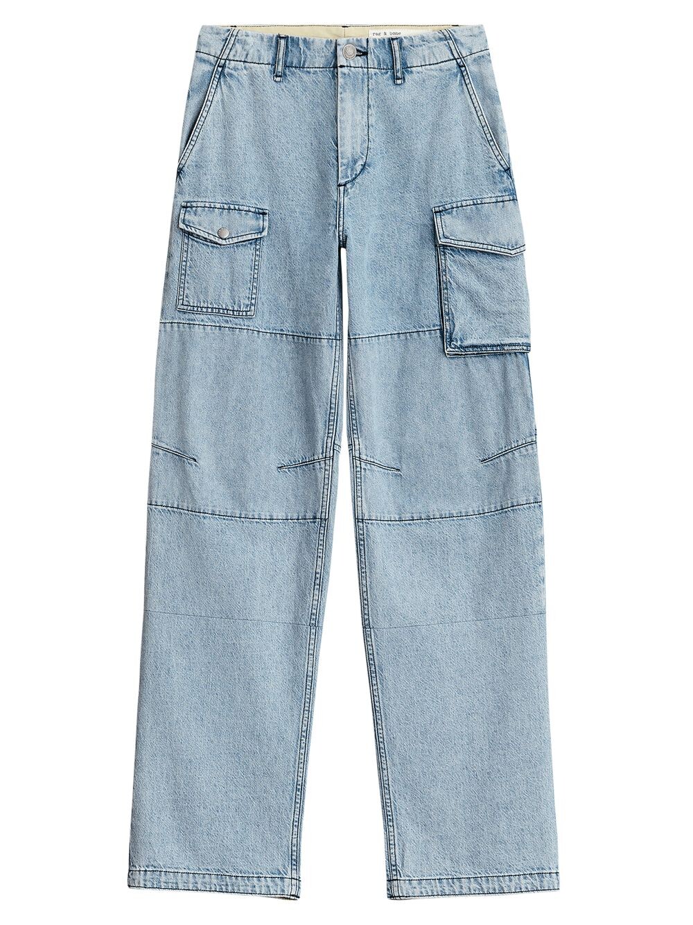 

Брюки-карго Nora из хлопка и льна rag & bone, Серый