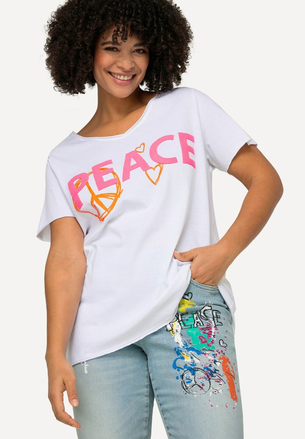 

Футболка с принтом PEACE DRUCK HALBARM Angel of Style, цвет weiß