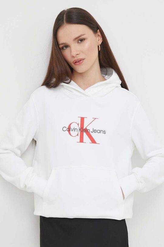 

Хлопковая толстовка Calvin Klein Jeans, белый