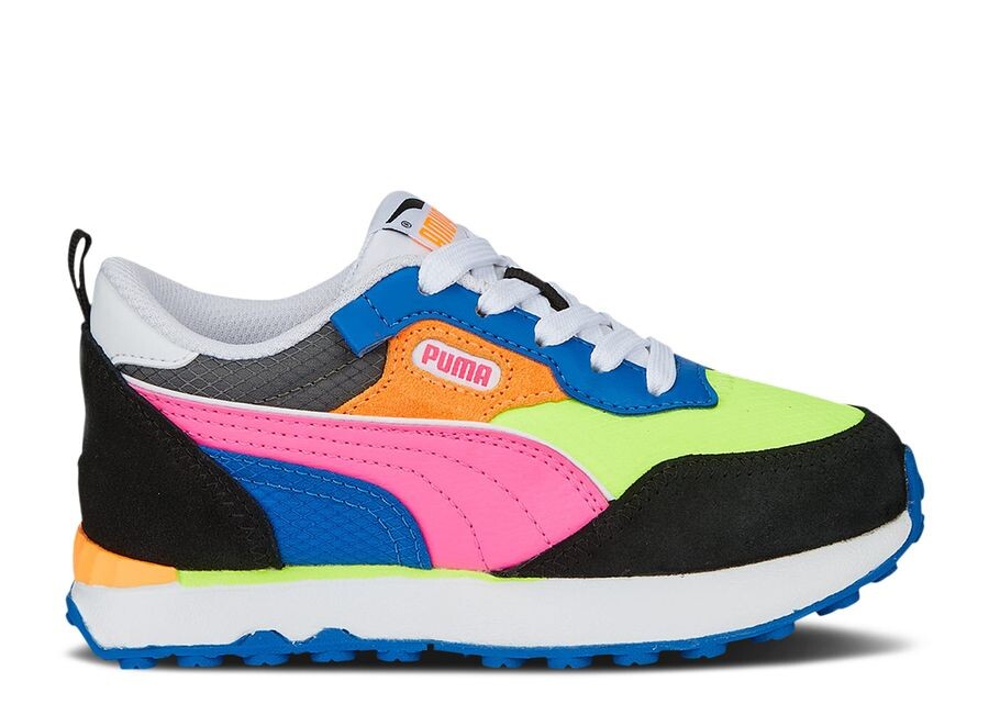 

Кроссовки Puma Rider Fv Little Kid 'Lime Squeeze Black Royal', синий