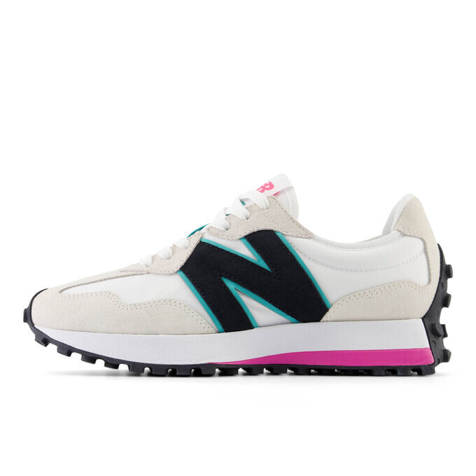 

Кроссовки 327 airyteal с кожей New Balance, синий
