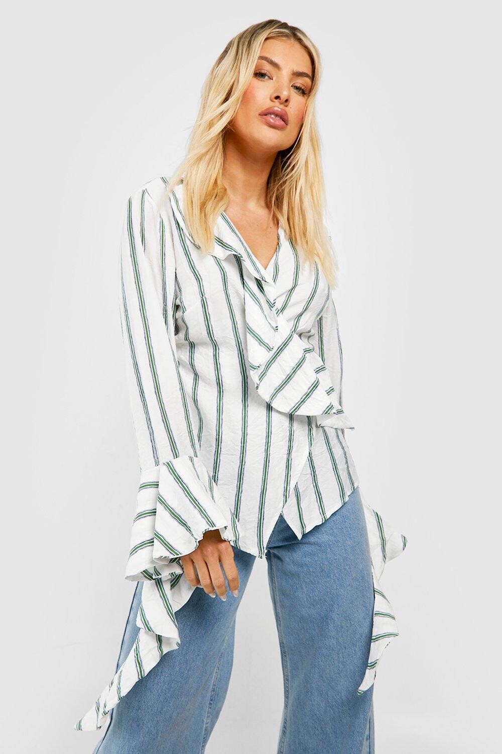 

Рубашка с рубками Boohoo, зеленый