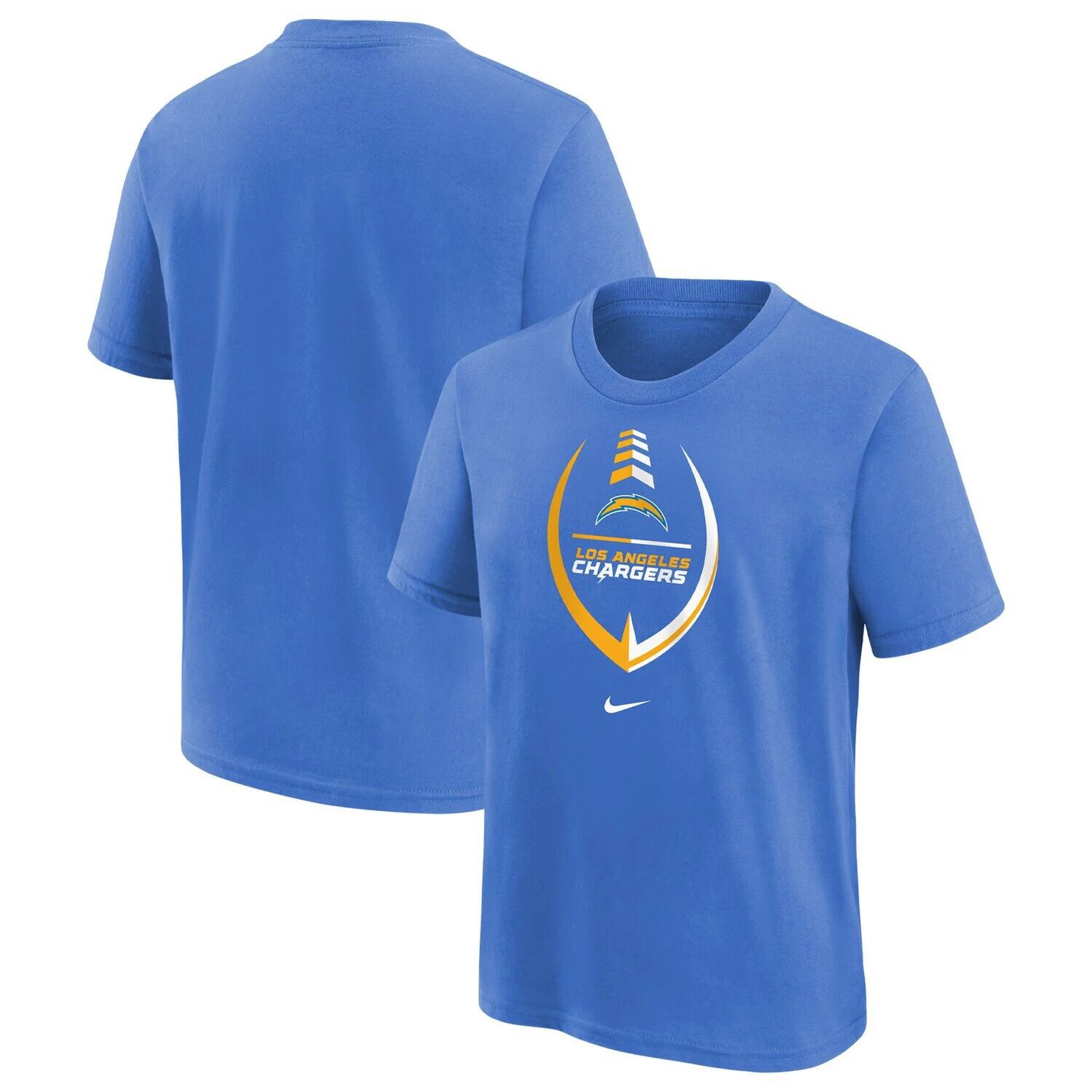 

Молодежная футбольная футболка Nike Powder Blue Los Angeles Chargers Icon Nike