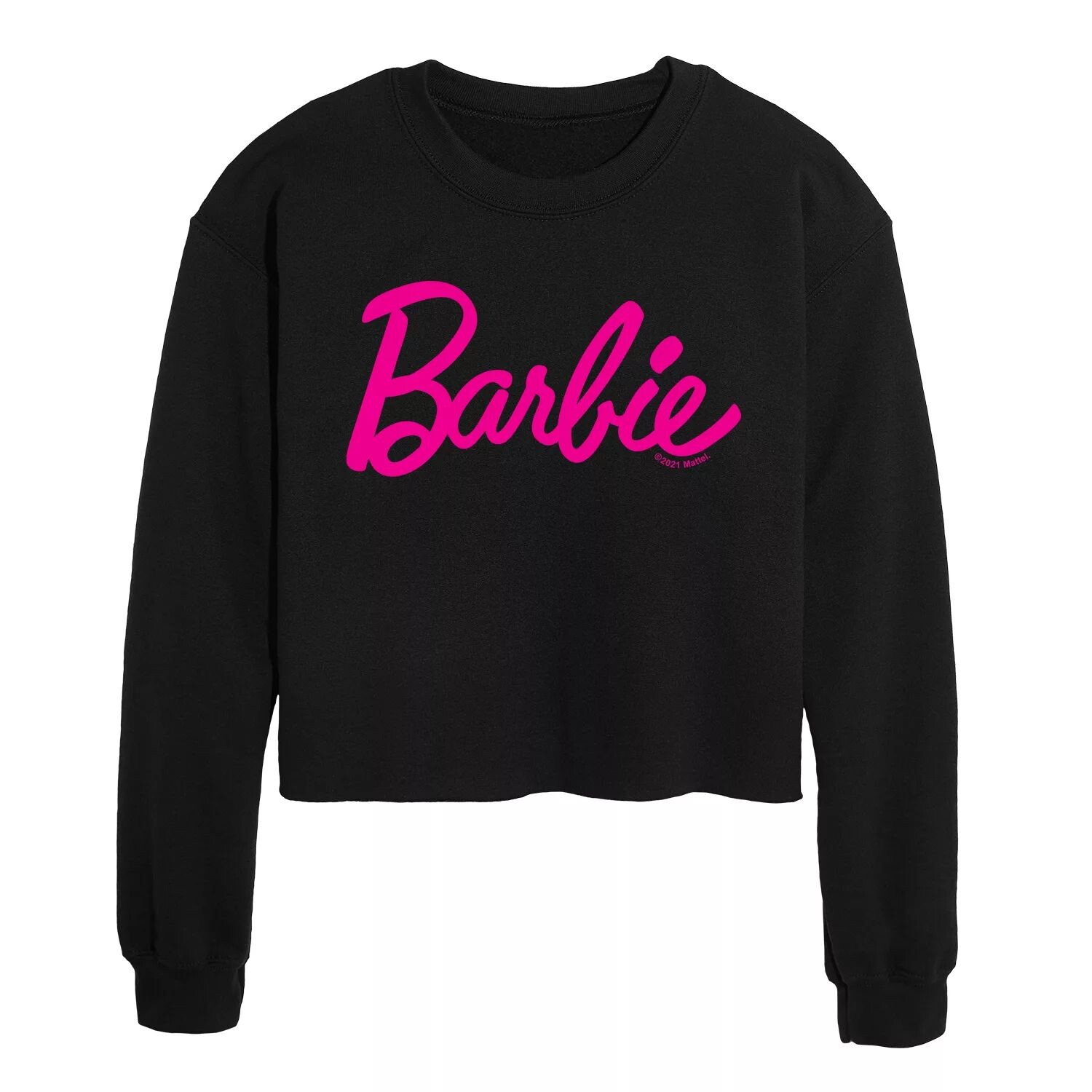 

Укороченный свитшот с логотипом Juniors' Barbie Classic Licensed Character, черный