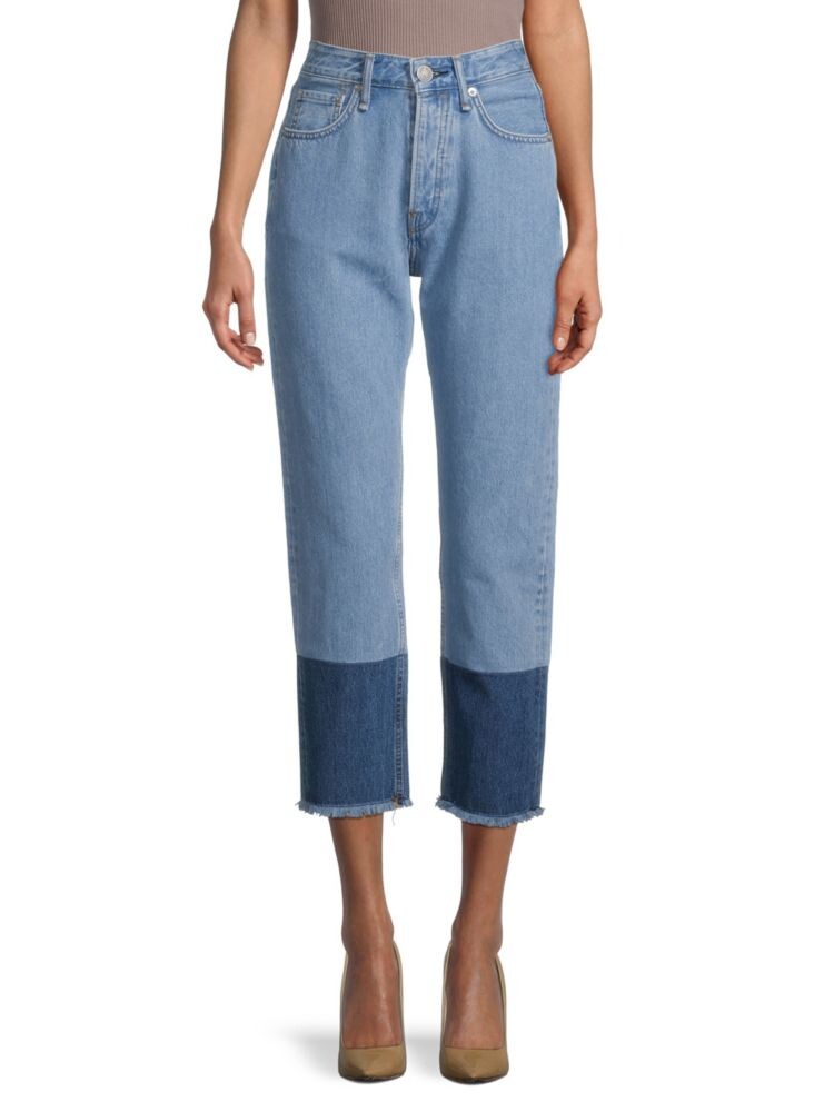 

Укороченные джинсы Maya с высокой посадкой Rag & Bone, индиго