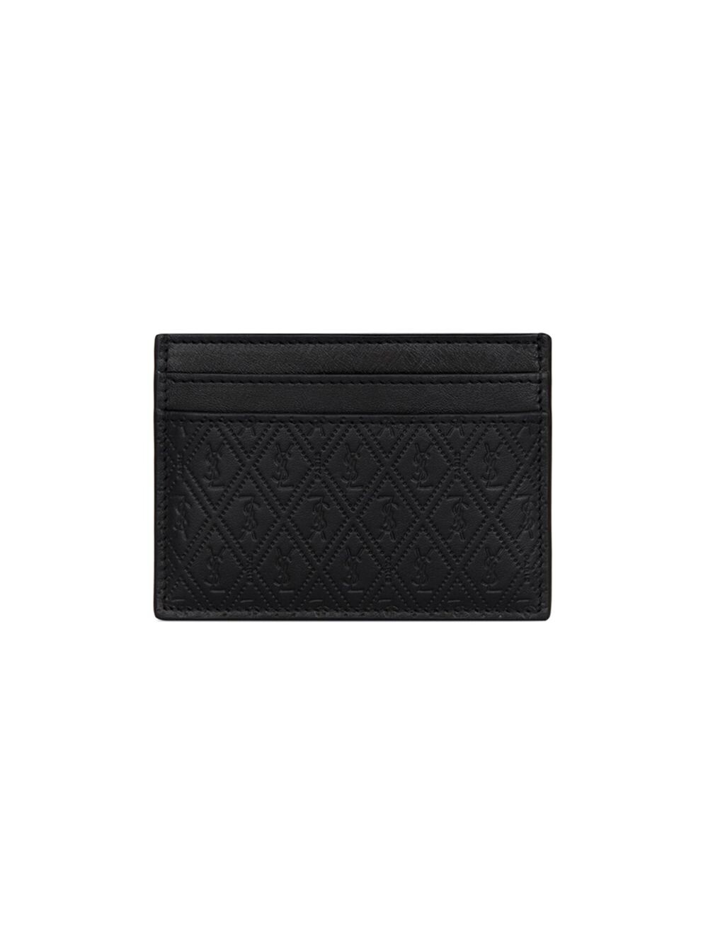 

Кожаный футляр для карт с тисненым логотипом Saint Laurent, неро