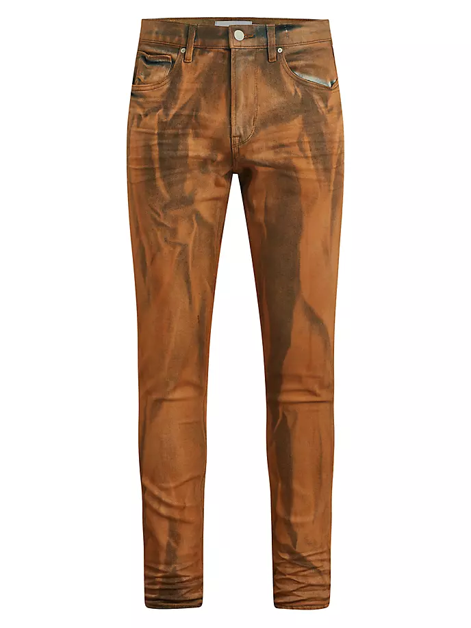 Джинсы скинни с рисунком Zack Hudson Jeans, цвет orange code