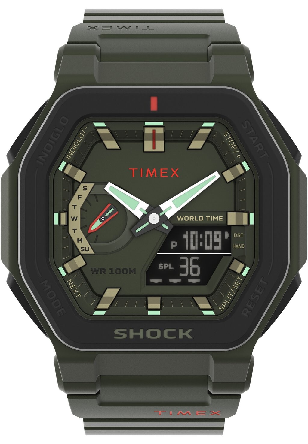 

Цифровые часы COMMAND ENCOUNTER Timex, цвет green