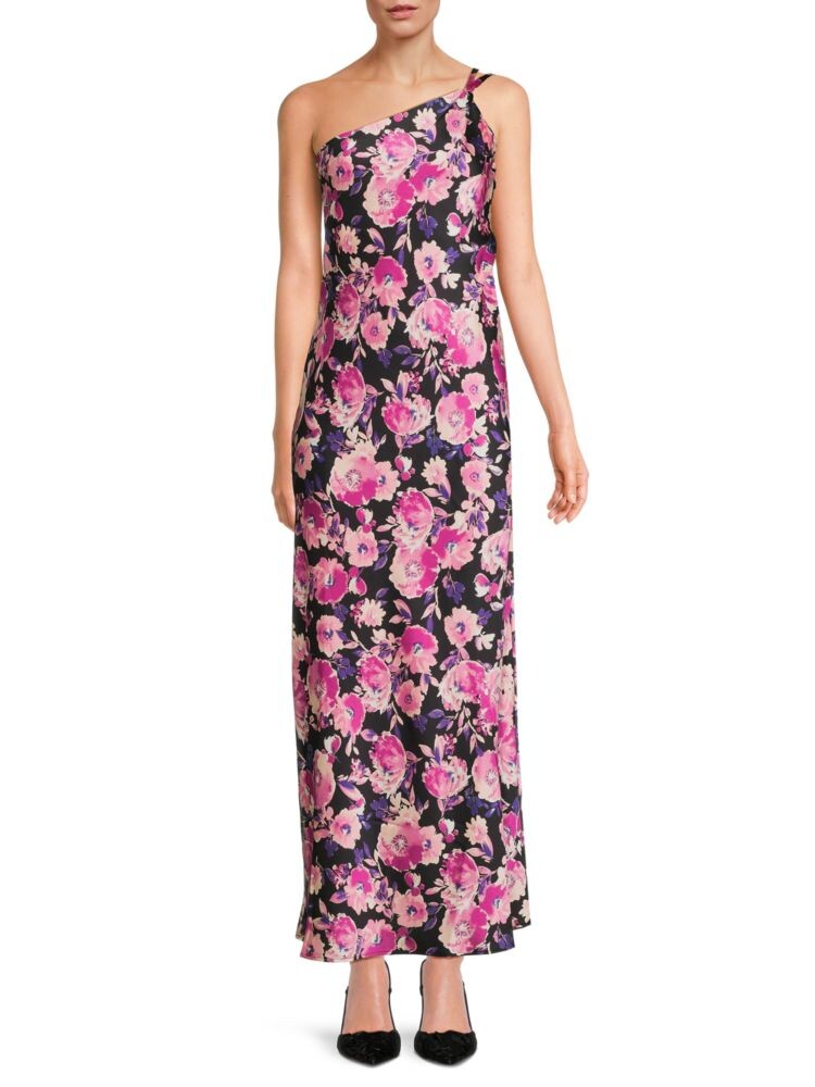 

Платье макси на одно плечо с цветочным принтом The Fashion Poet, цвет Pink Multi