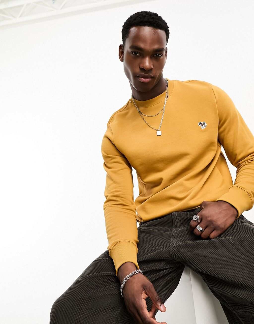 

Желтая толстовка с зебровым логотипом PS Paul Smith, Желтый