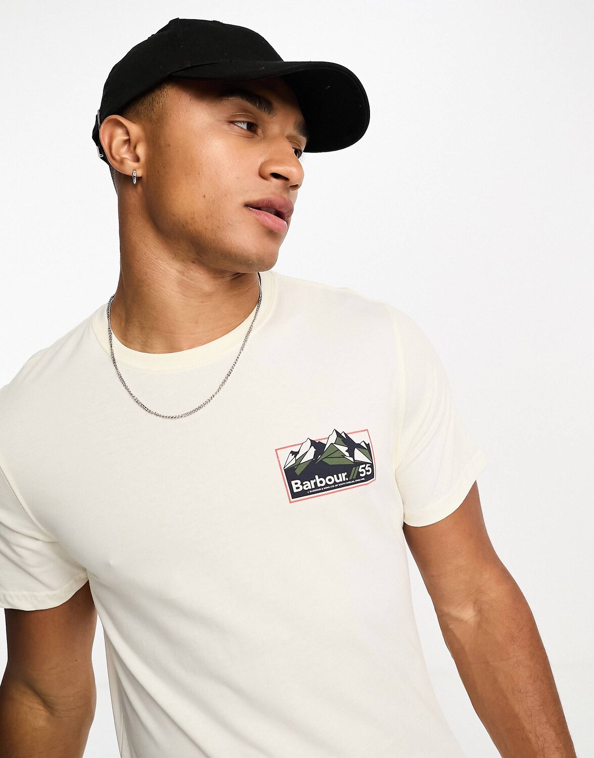 

Белая футболка Barbour Glasson, Белый