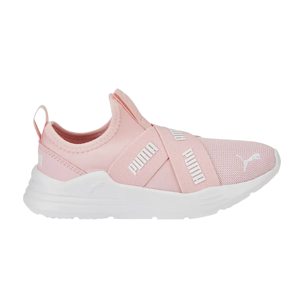 

Проводные слипоны для бега Little Kid Puma, розовый