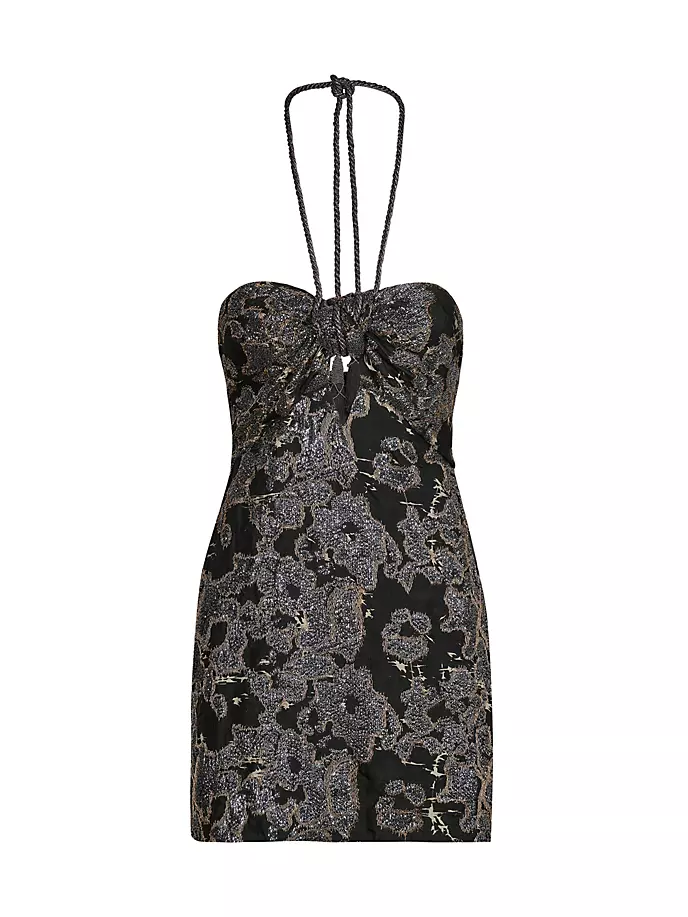 Мини-платье «Выдающиеся авардцы» Johanna Ortiz, цвет black silver