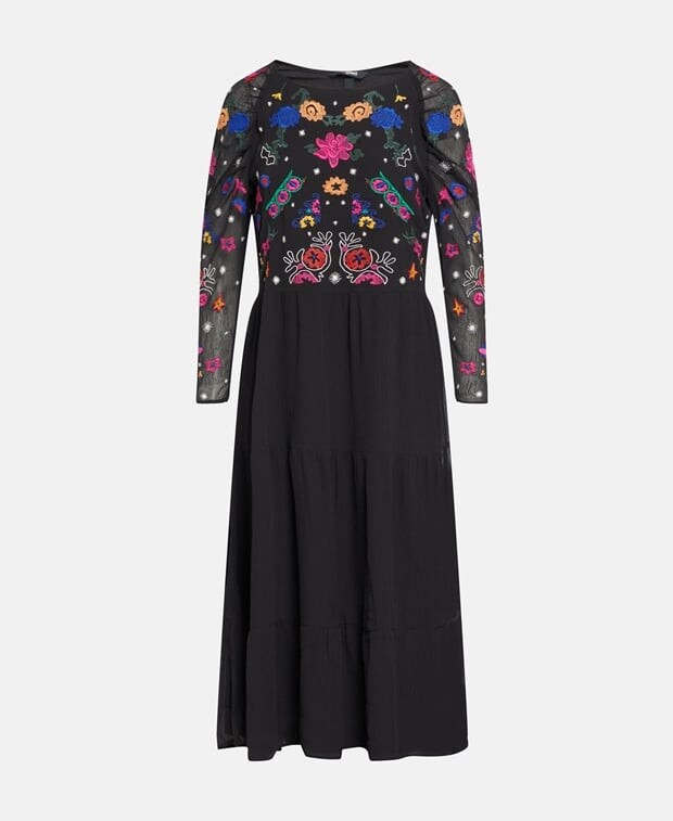 

Длинное платье Desigual, черный