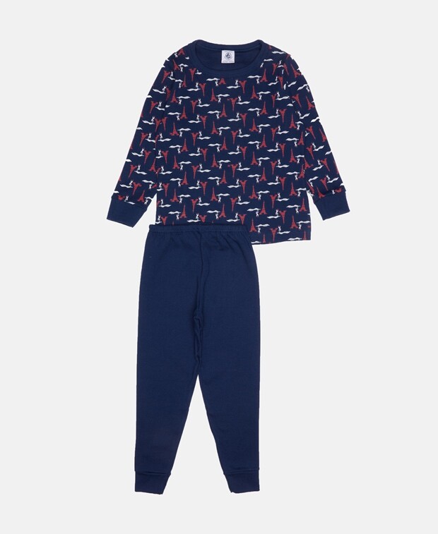 

Пижама Petit Bateau, темно-синий