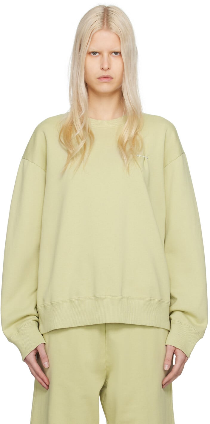 

Зеленый свитшот с булавкой Mm6 Maison Margiela