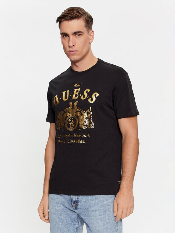 

Футболка стандартного кроя Guess, черный