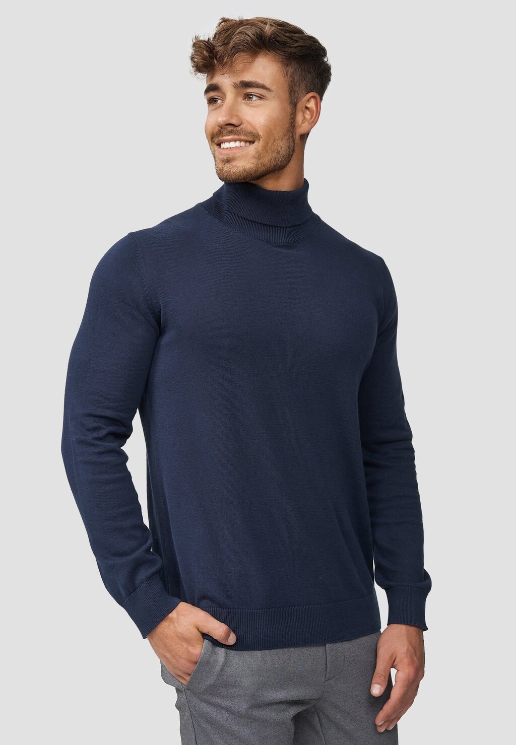 

Вязаный свитер ELDO INDICODE JEANS, цвет navy