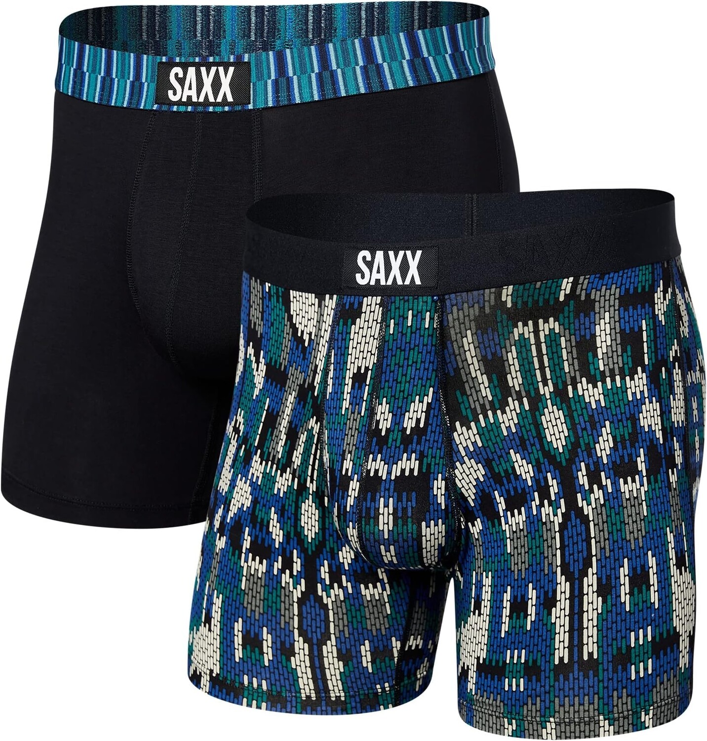 

Комплект трусов-боксеров Vibe, 2 шт. SAXX UNDERWEAR, цвет Modern Fair Isle/Black Geo