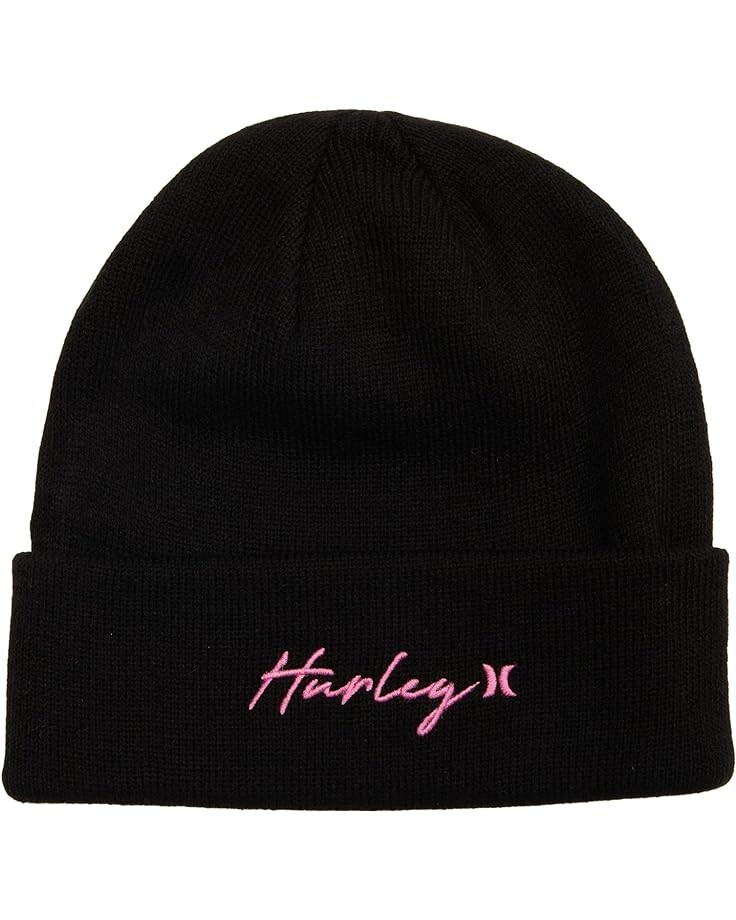 

Шапка Hurley Script Cuff Beanie, цвет Pink Glow