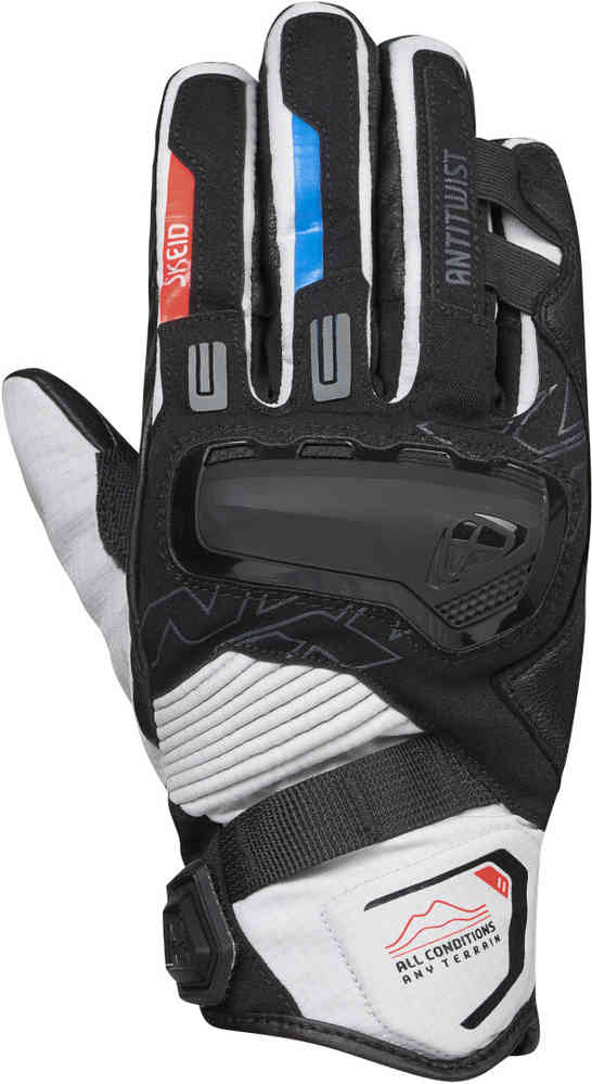 Мотоциклетные перчатки MS Skeid Ixon, черный/серый/красный цена и фото
