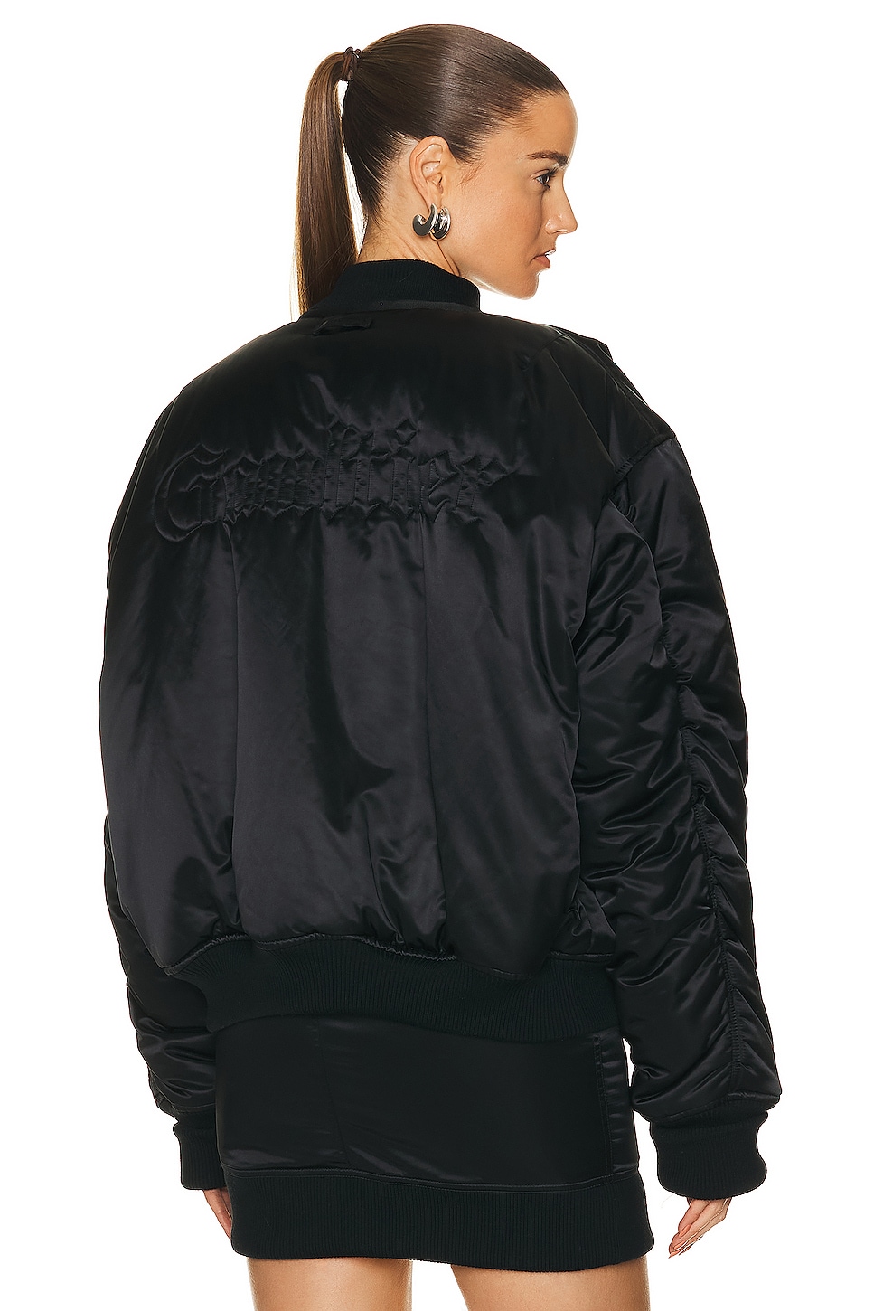 Куртка Jean Paul Gaultier Embroidered Oversize Bomber, черный куртка jean paul gaultier embroidered oversize bomber черный