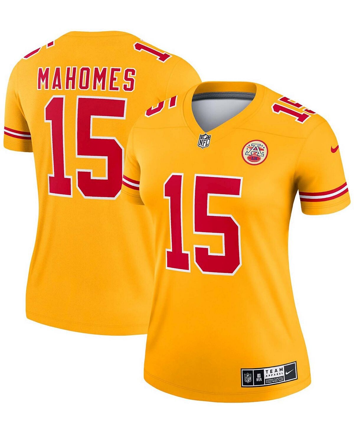 

Женская джерси золотистого цвета Kansas City Chiefs Inverted Legend Патрика Махоумса Nike, золотой