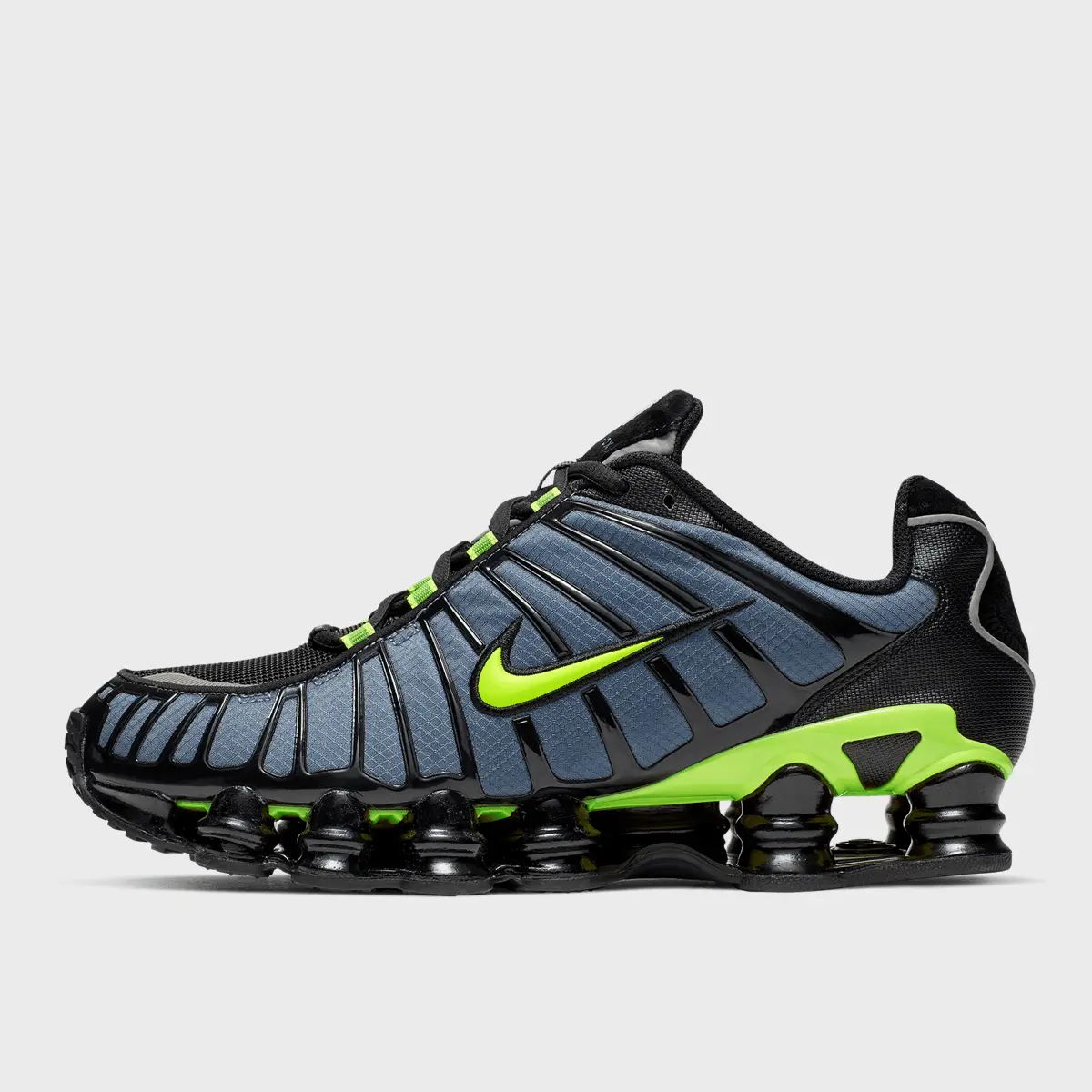 

Кроссовки Nike Shox TL, синий/черный/зеленый