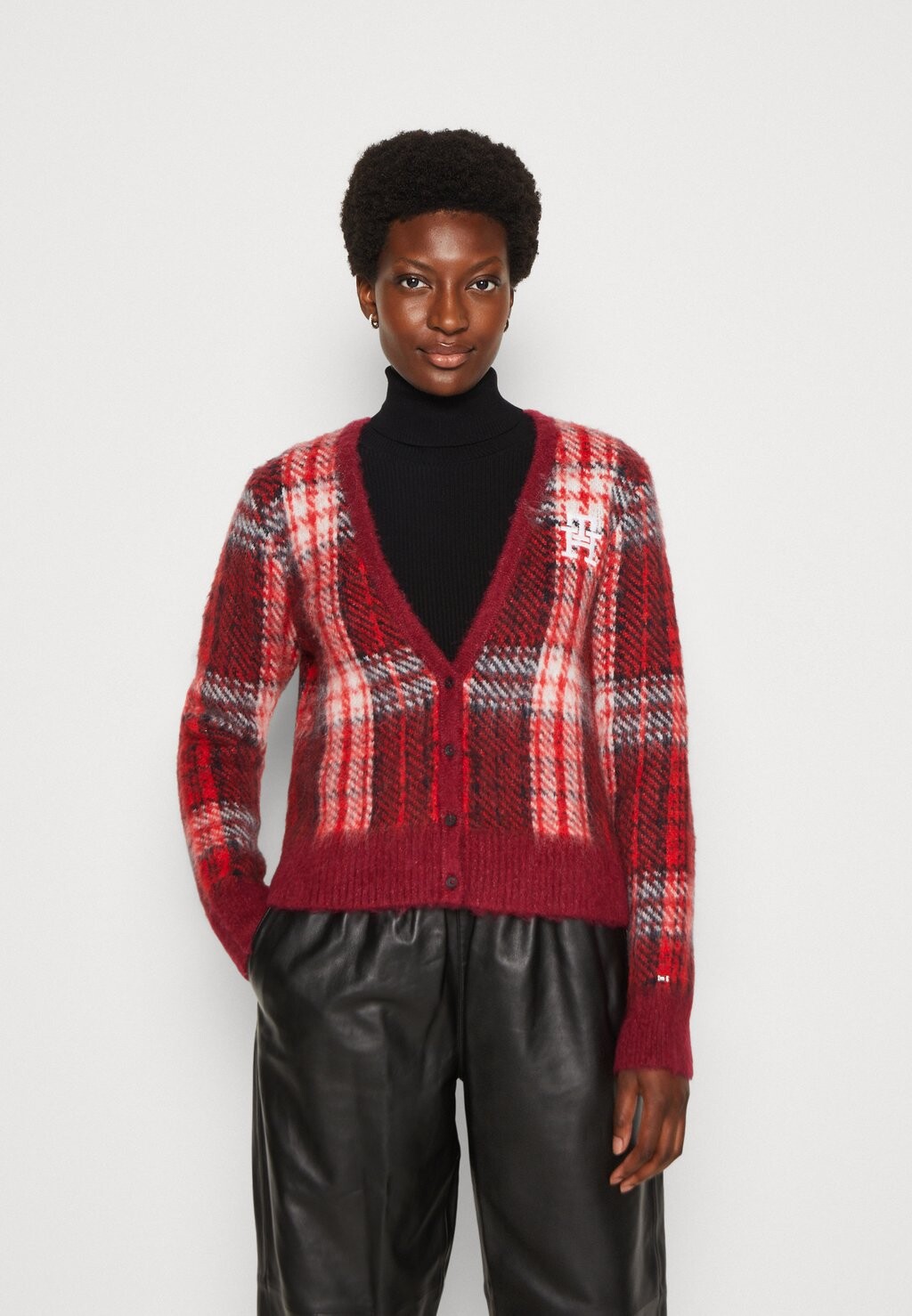

Кардиган Tommy Hilfiger КАРДИГАН В КЕТОЧКУ ТАРТАН, цвет rouge/scale
