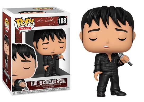 

Funko POP! Рокс, коллекционная фигурка, Элвис, специальный выпуск '68 Comeback Special