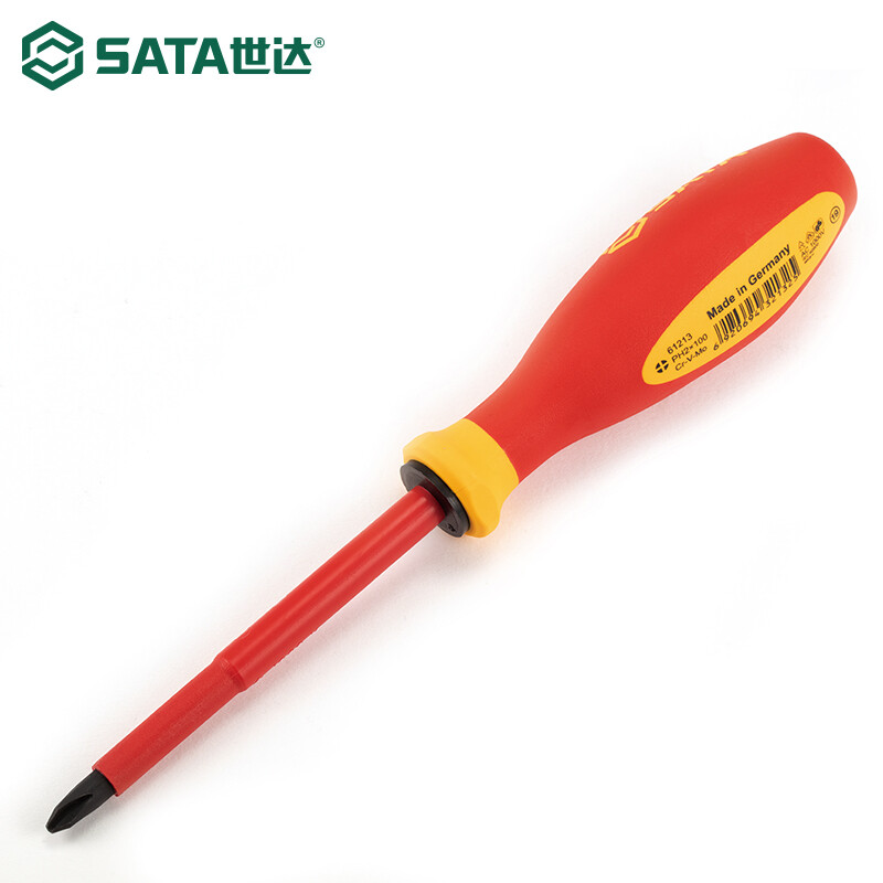 SATA Tools G Series Отвертка с трехцветной ручкой и крестообразной изоляцией #3x150MM 61214