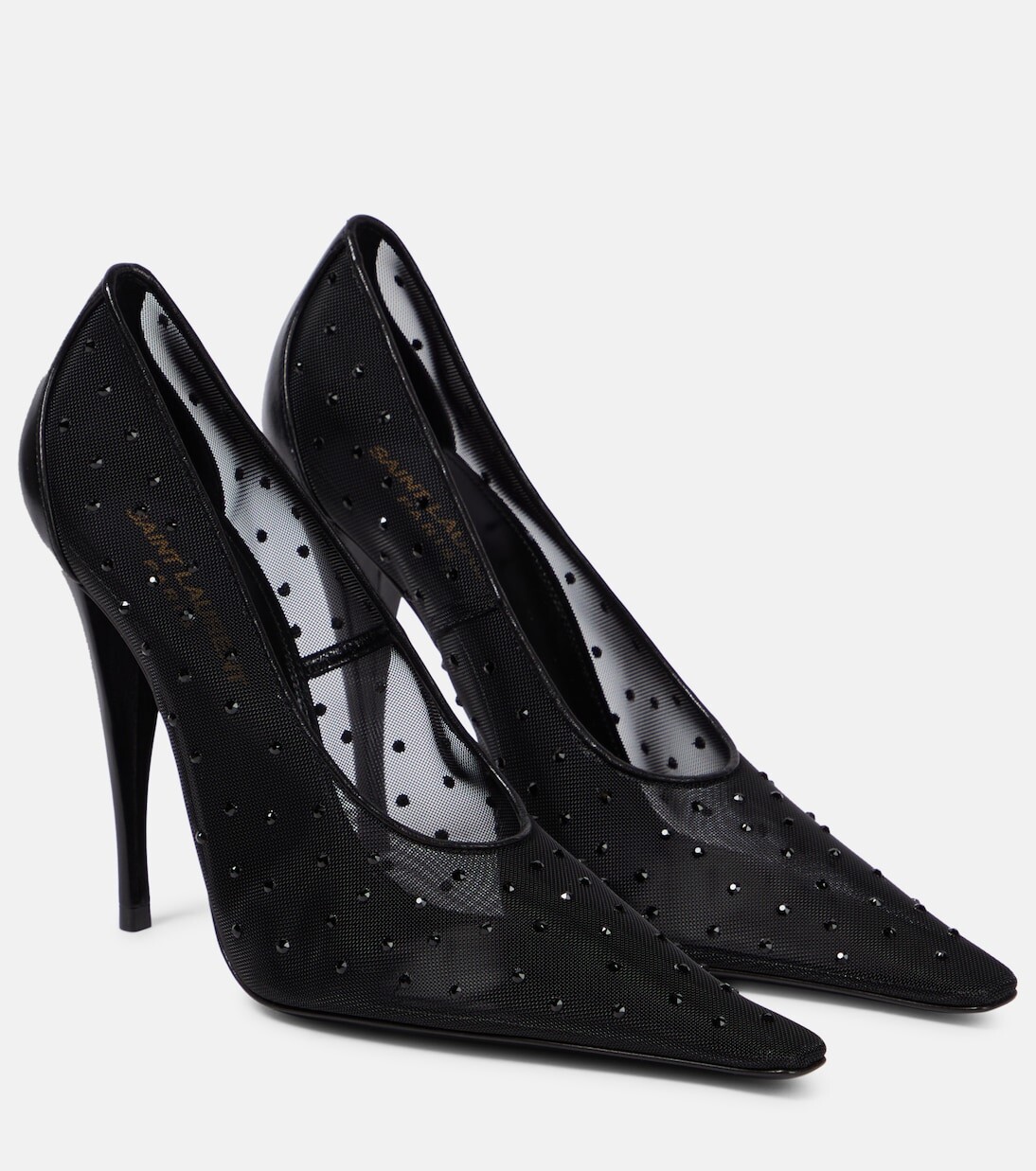 

Туфли aston 115 с сетчатой отделкой Saint Laurent, черный