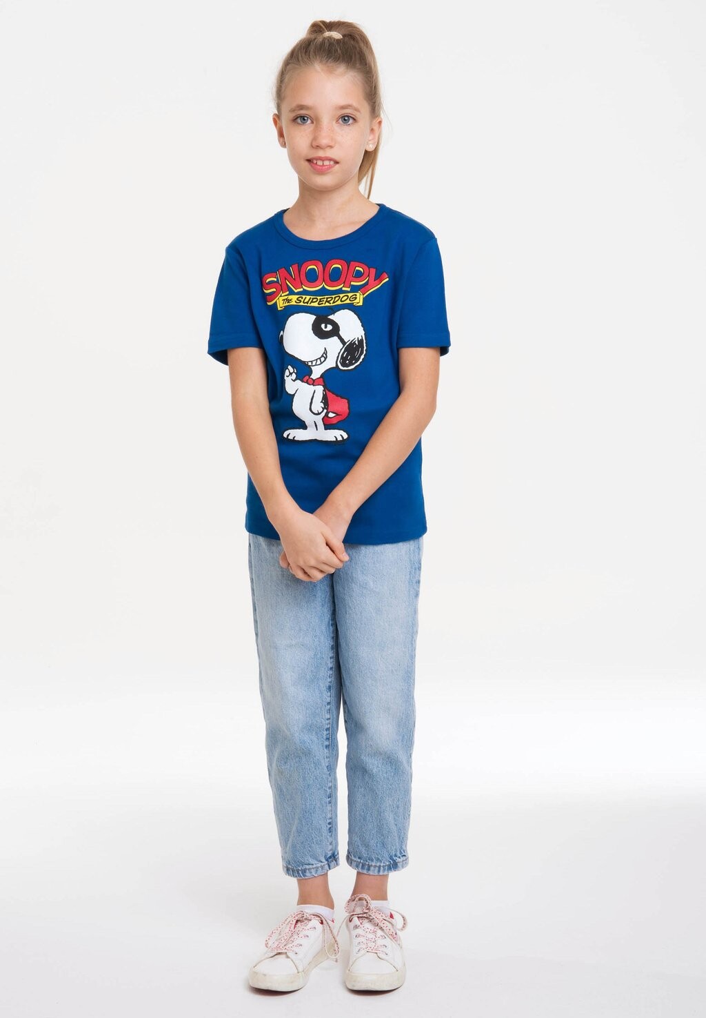 

Футболка с принтом SNOOPY-DESIGN LOGOSHIRT, цвет blau