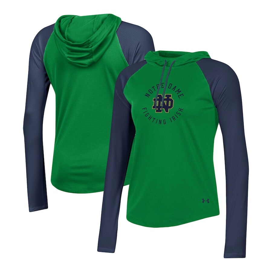 

Футболка с длинным рукавом Under Armour Notre Dame Fighting Irish, зеленый