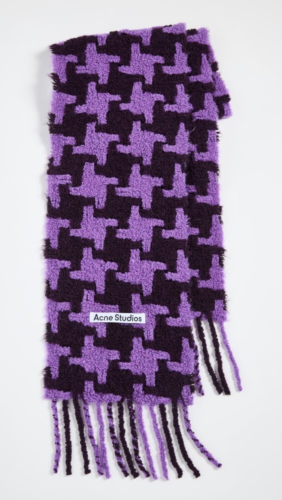 

Шарф Acne Studios Heavy, сиреневый