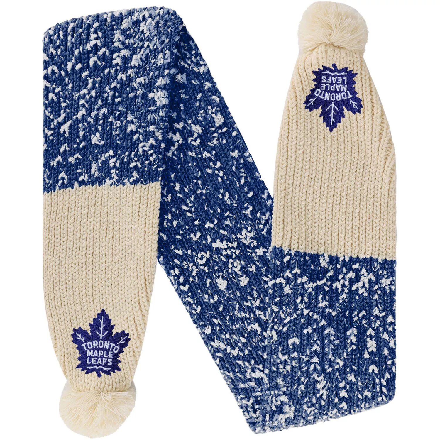 цена Шарф-конфетти FOCO Toronto Maple Leafs с помпоном