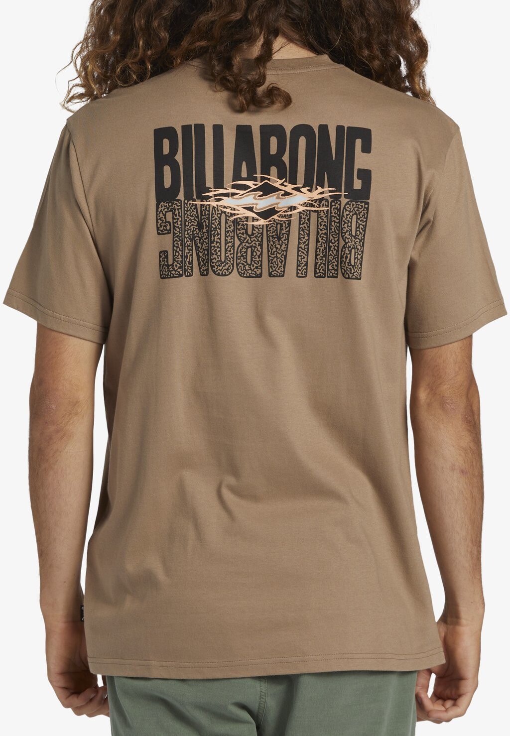 

Футболка с принтом Billabong, коричневая, Коричневый