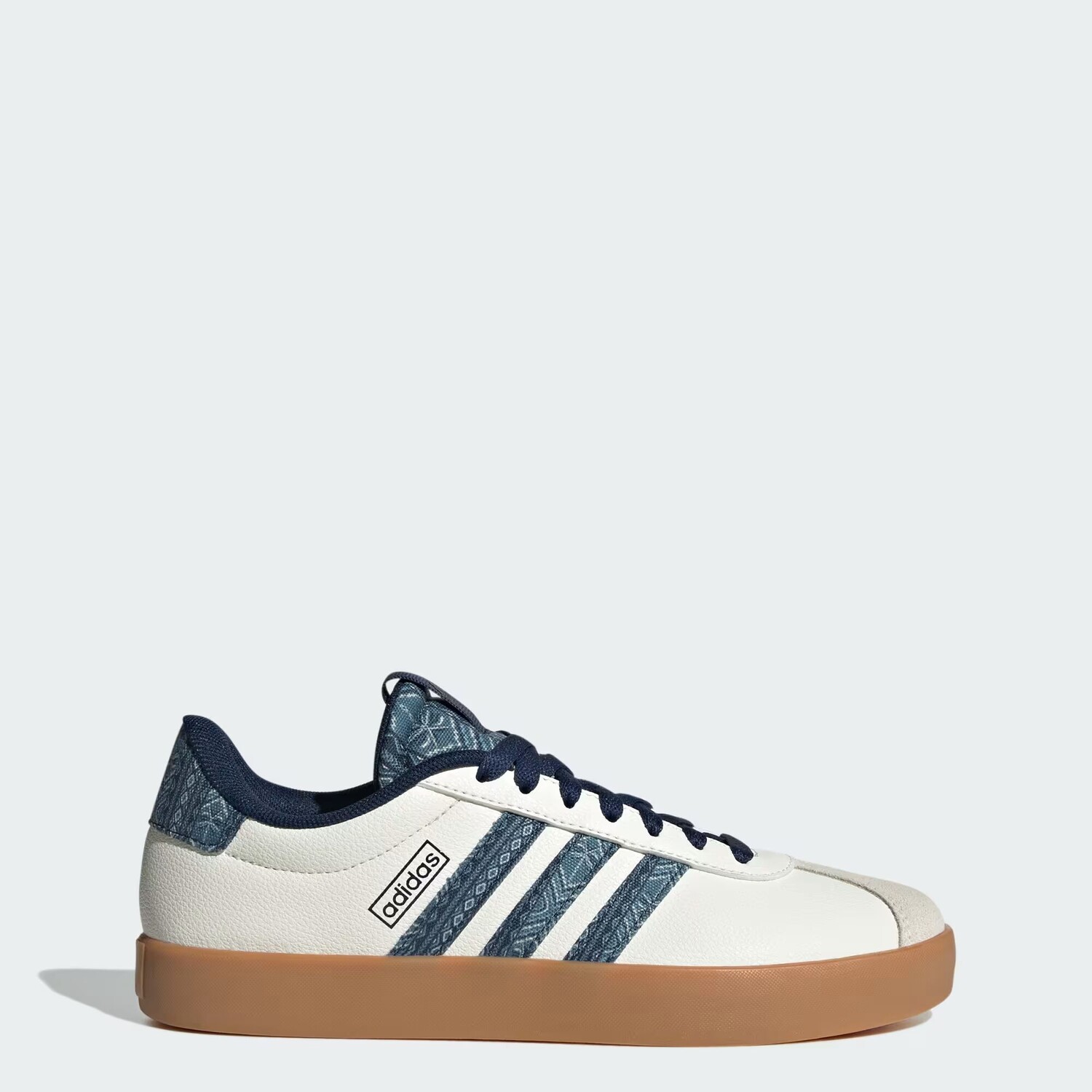 

Обувь VL Court 3.0 Adidas, цвет Off White/Night Indigo/Gum