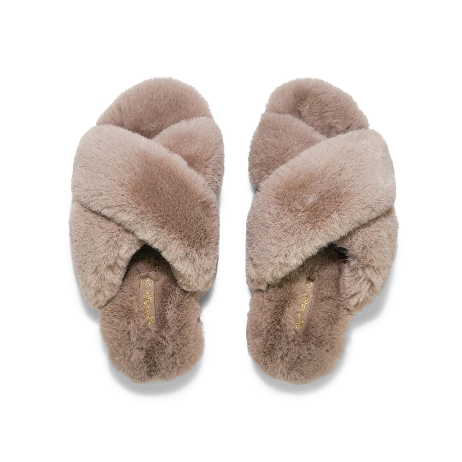 

Тапочки Flip Flop Hausschuh cross*fur 2, светло-коричневый