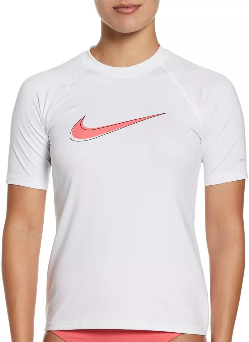 

Женская гидрозащита с коротким рукавом Nike Swoosh, белый